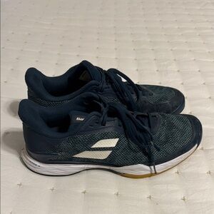 Babolat Tennis Pickleball Navy Athletic Sneakers with White Accents